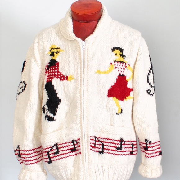 Camp Kitschy Knits Sweaters - Mary Maxim How Down hand knit new wool sweater- women’s small